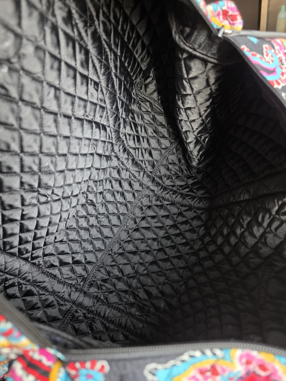 Bundle Vera Bradley Travel Bags Quilted Paisley Weekender Tote Bag Black Printed - Picture 6 of 9